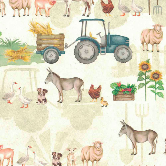 At the Farm Print Italian Paper ~ Tassotti